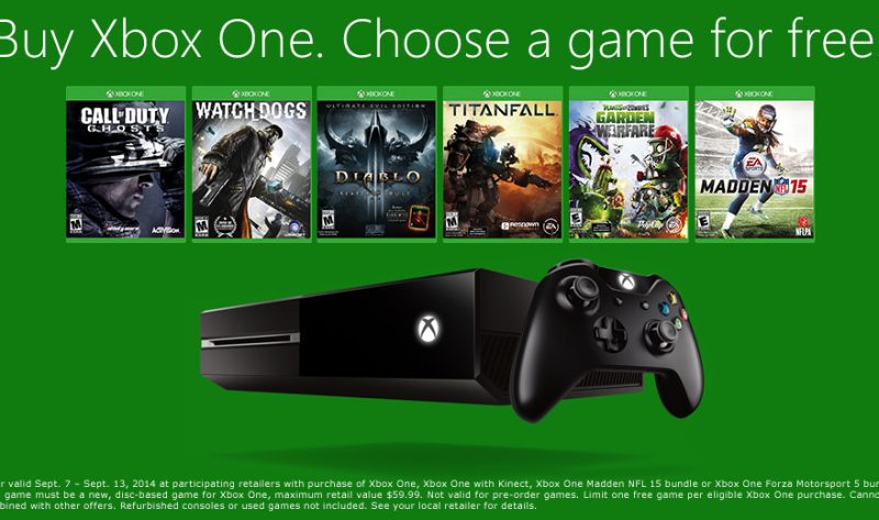 Gioco in omaggio se acquisti Xbox One