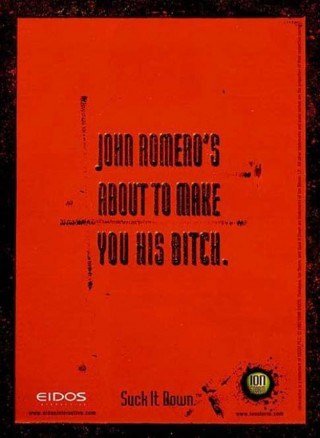 Manifesto pubblicitario di Daikatana. Fonte: GiantBomb.com