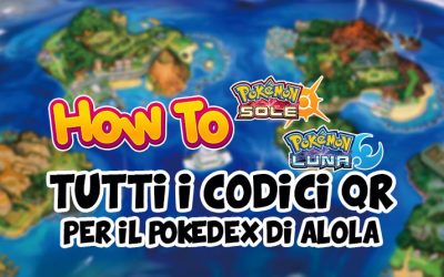 Tutti i codici QR per il Pokédex di Pokémon Sole e Luna