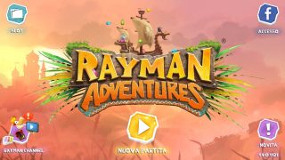 Menù principale Rayman Adventures