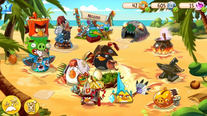 Menù principale: Angry Birds Epic